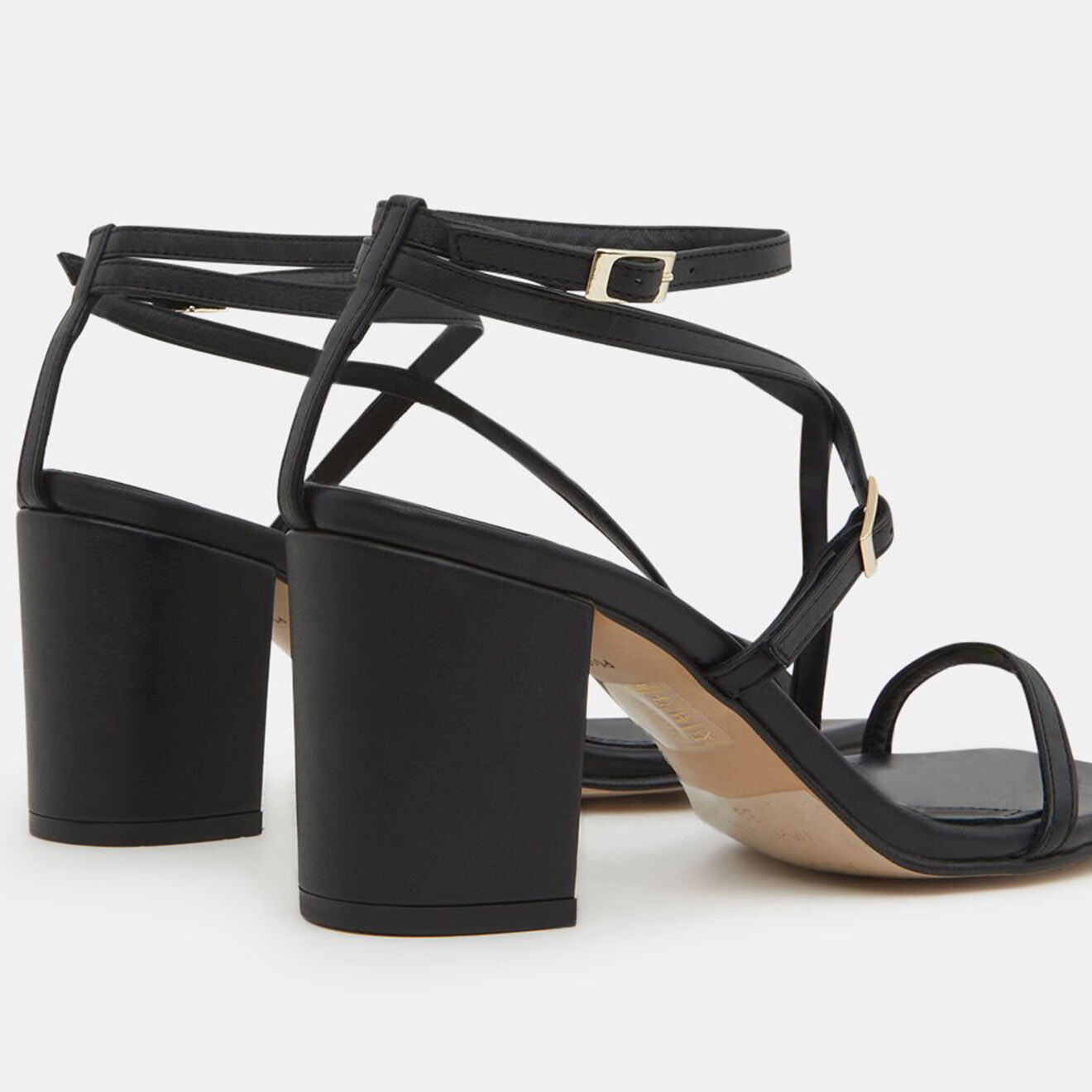 Alohas Sandales en Cuir Manhattan noires - Talon 7.5 cm