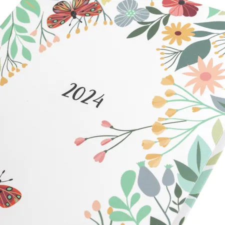 Idena Wochenkalender 2024 A6 Flower Wearth FSC-Mix