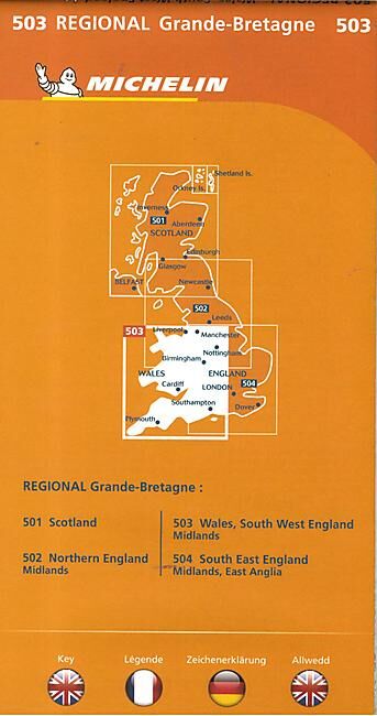 MICHELIN - 503 WALES SOUTH WEST ENGLAND 1 400 000