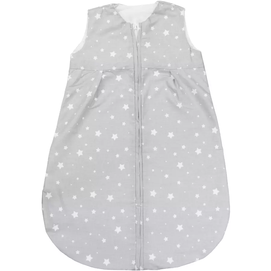TupTam Baby Sommer Schlafsack Ärmellos Unwattiert weißgrau