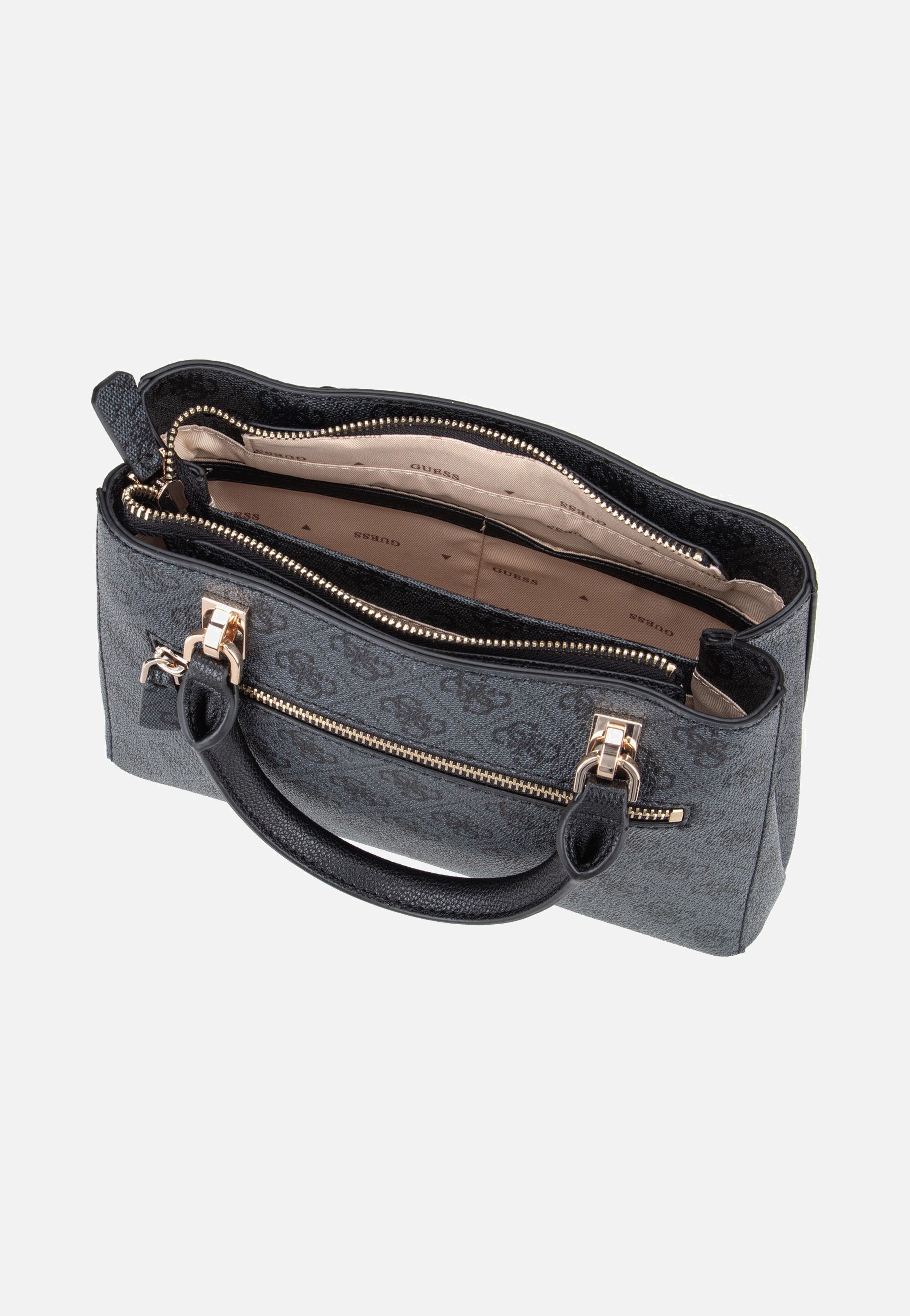 Noelle II Sml Multi Comp Coal Logo - Satchel