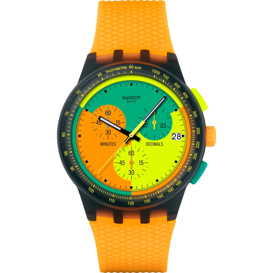 Swatch Original Chrono Neon Signal Flag