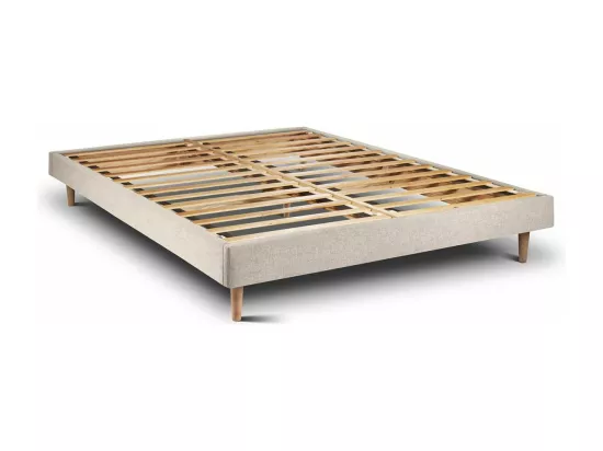 Sommier Kit Tissu Beige clair 160x200 H29cm