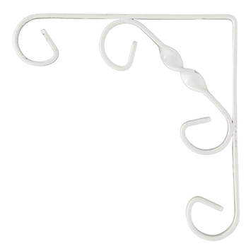 Duraline plankdrager ornament wit 15x15 cm