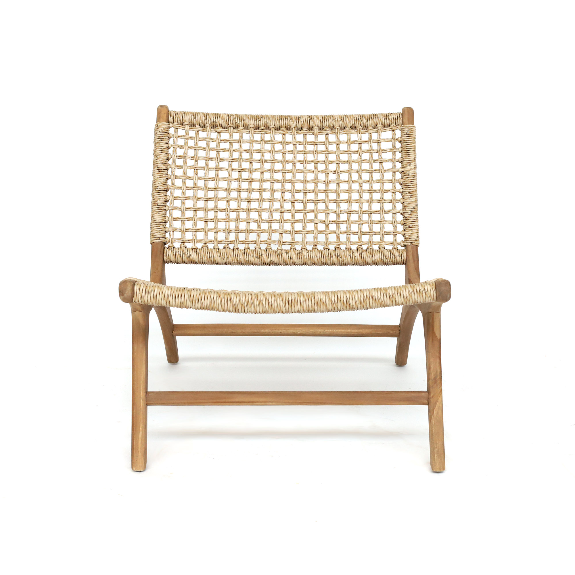 Lounge-Sessel 'Driessen' aus Teak, natur, B 65 cm, H 70 cm, L 78 cm von fischer's lagerhaus
