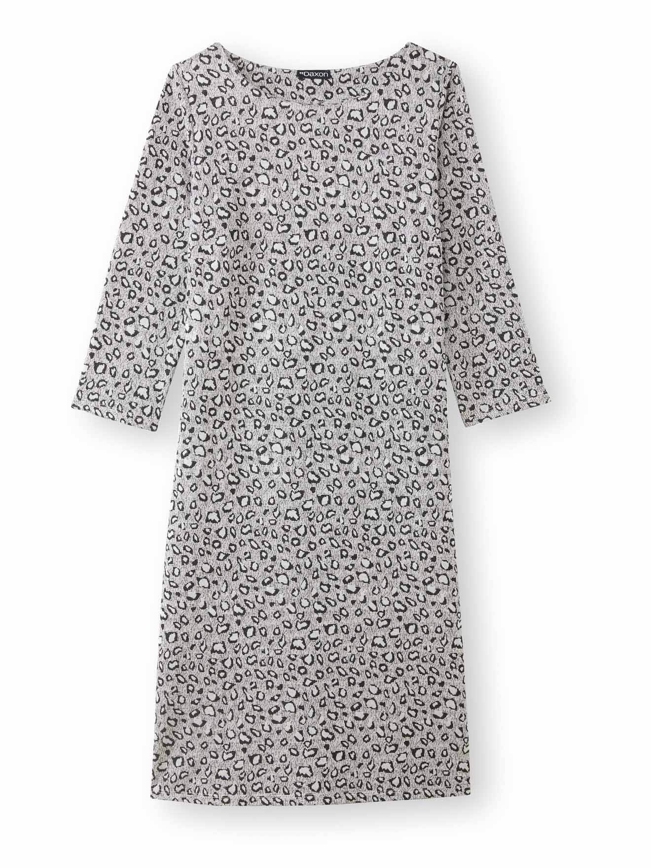 Robe housse en maille jacquard