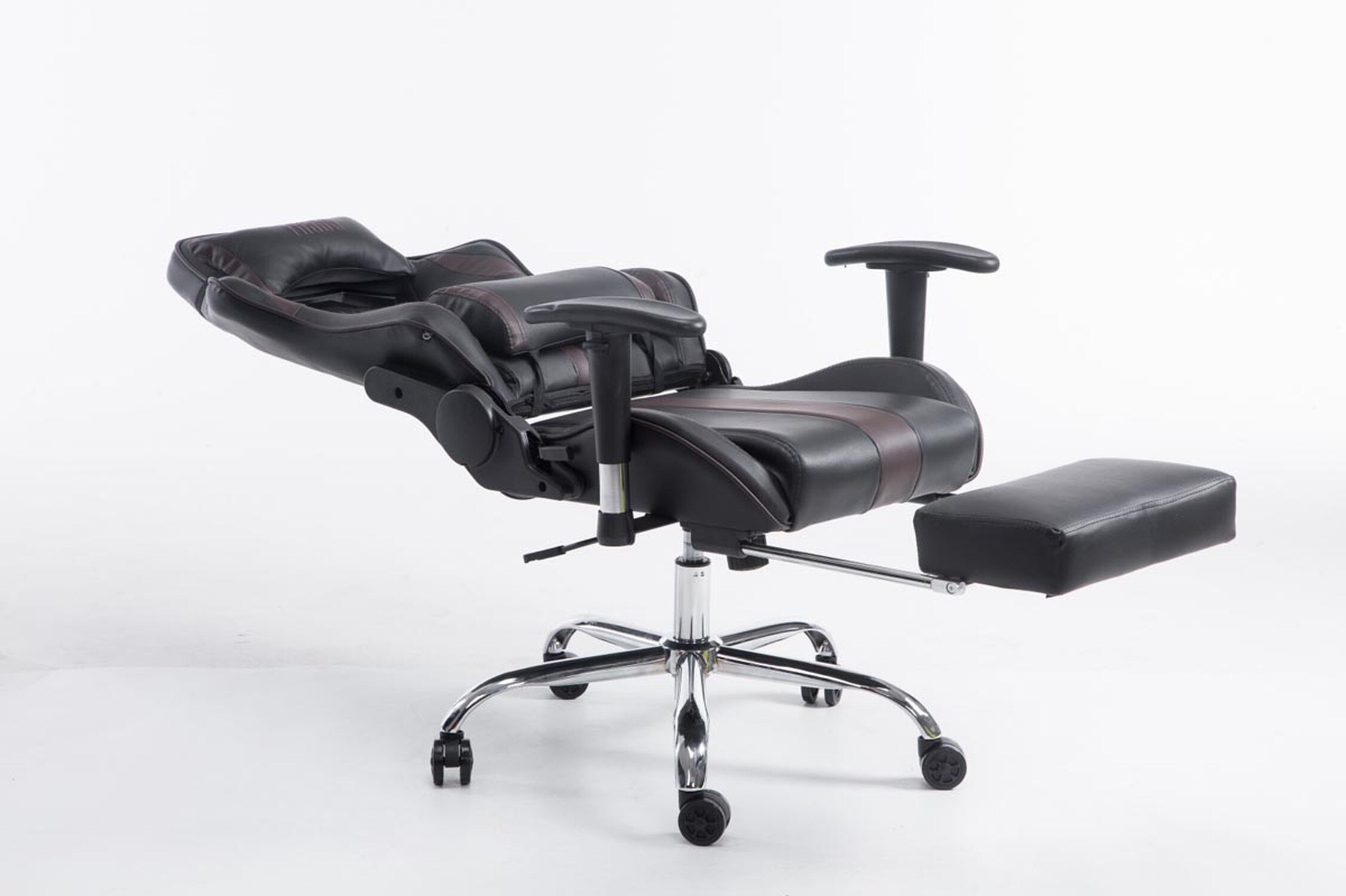 TPFLiving Racing Bürostuhl Limitless mit FußablageSchwarz/Blau