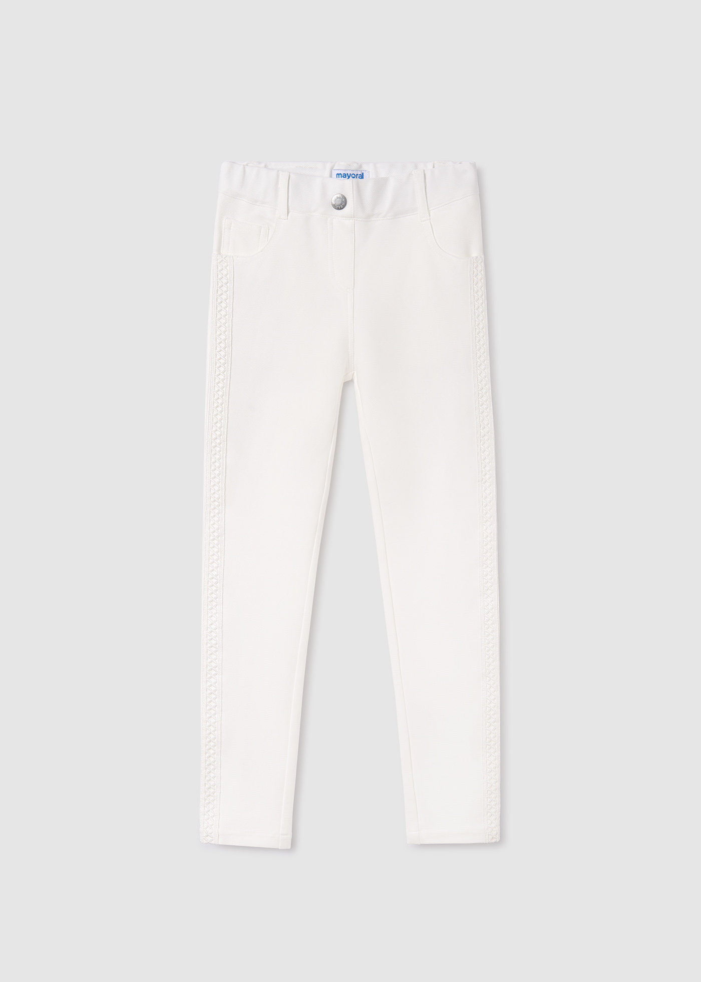 Calças skinny de sarja para meninas
