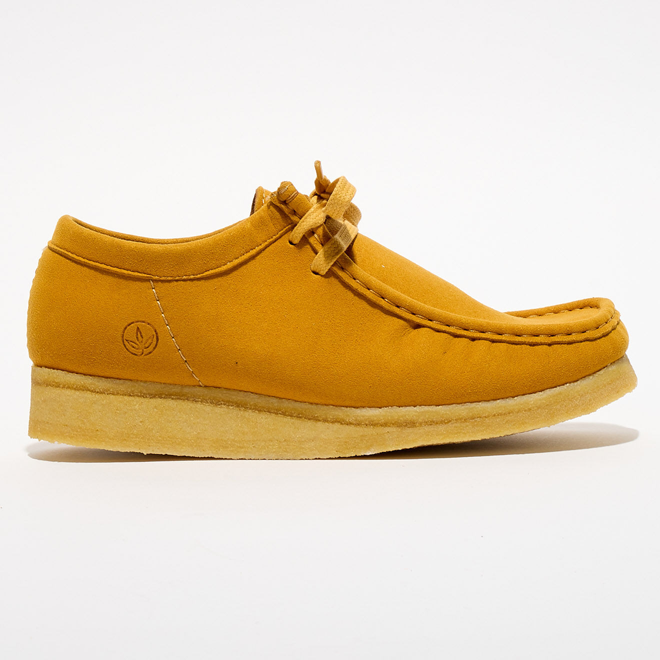 Clarks Originals Derbies en Velours de Cuir Wallabee jaune moutarde
