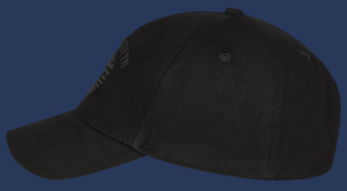 Stripe Cap Baumwolle, Black/Black
