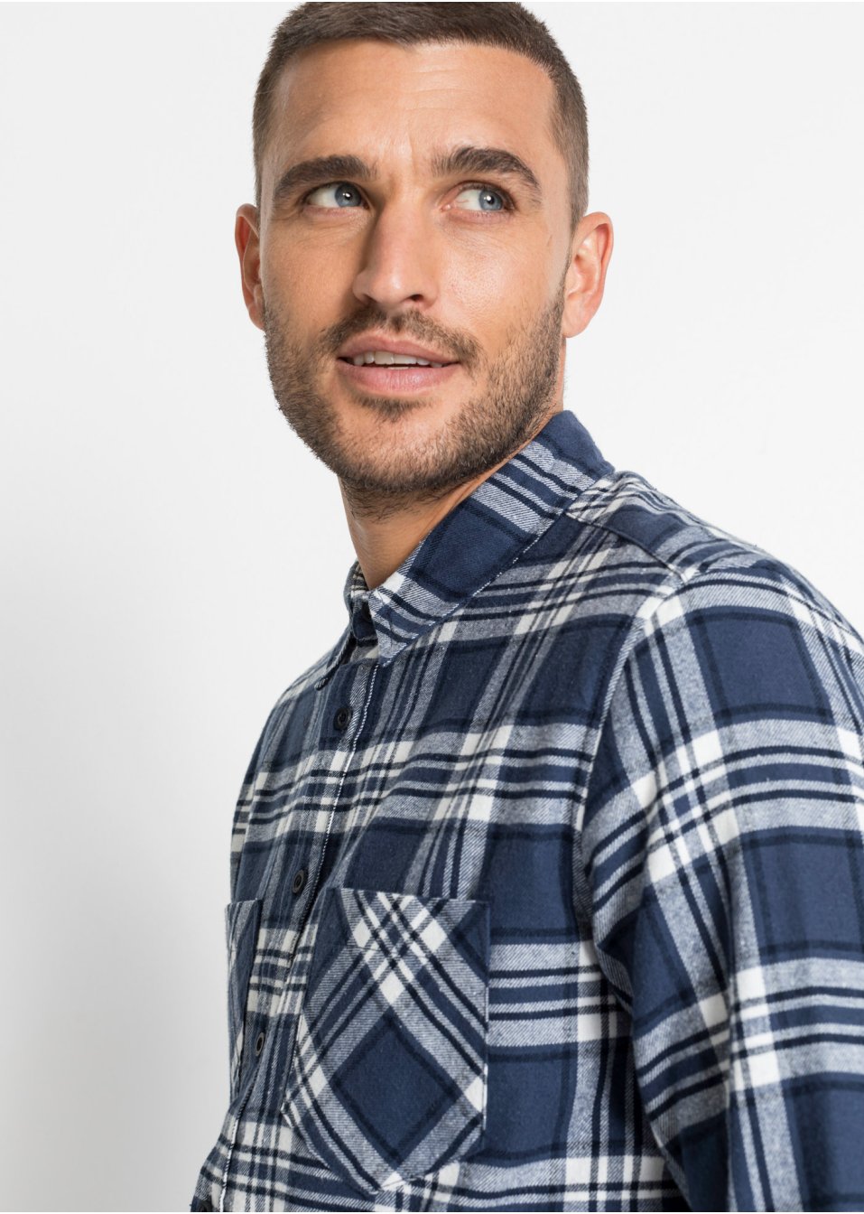 Chemise manches longues en flanelle