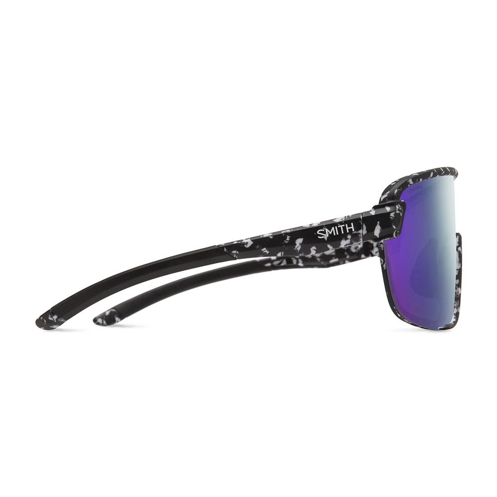 Smith BOBCAT - Lunettes de soleil matte black marble/chromapop violet mirror