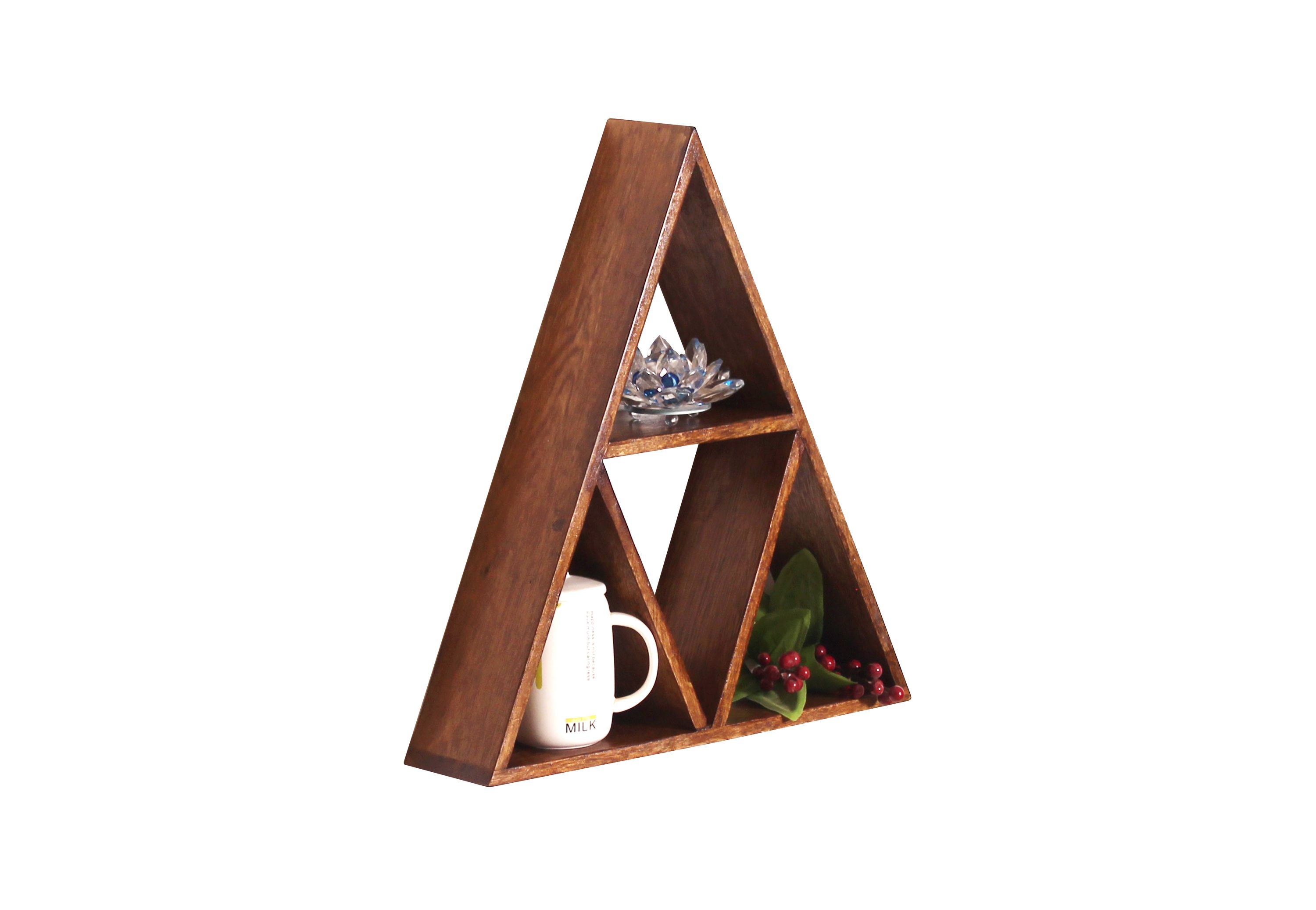 Wandregal Massivholz Bücherregal Holz Regal
