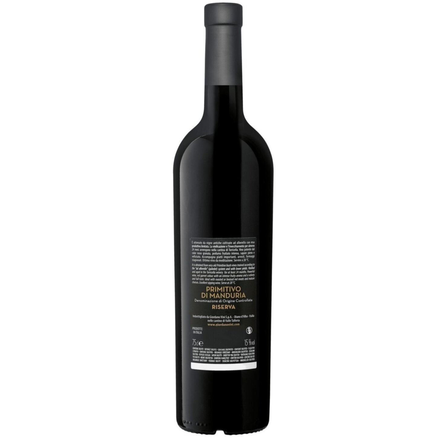 Primitivo di Manduria DOC Riserva Alberello 50 Giordano -75cl
