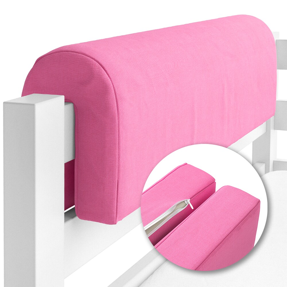 Vitalispa Bettkantenschutz Bettumrandung Kinderbett Kantenschutz rosa Babybett