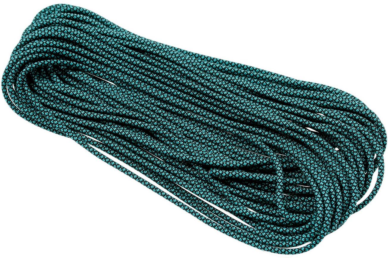 Knivesandtools 550 paracord type III, kleur: turquoise diamonds - 50 ft (15,24 meter)