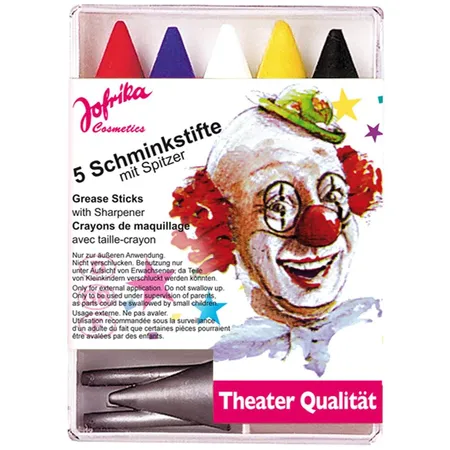 Jofrika 5 Schminkstifte mit Spitzer