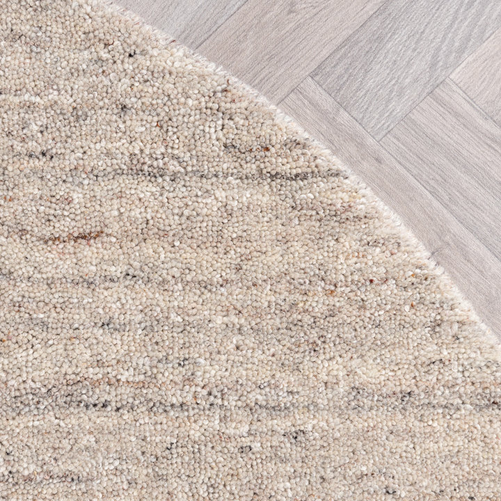 Rond Berber vloerkleed - Aicha Taupe | Comfortabel