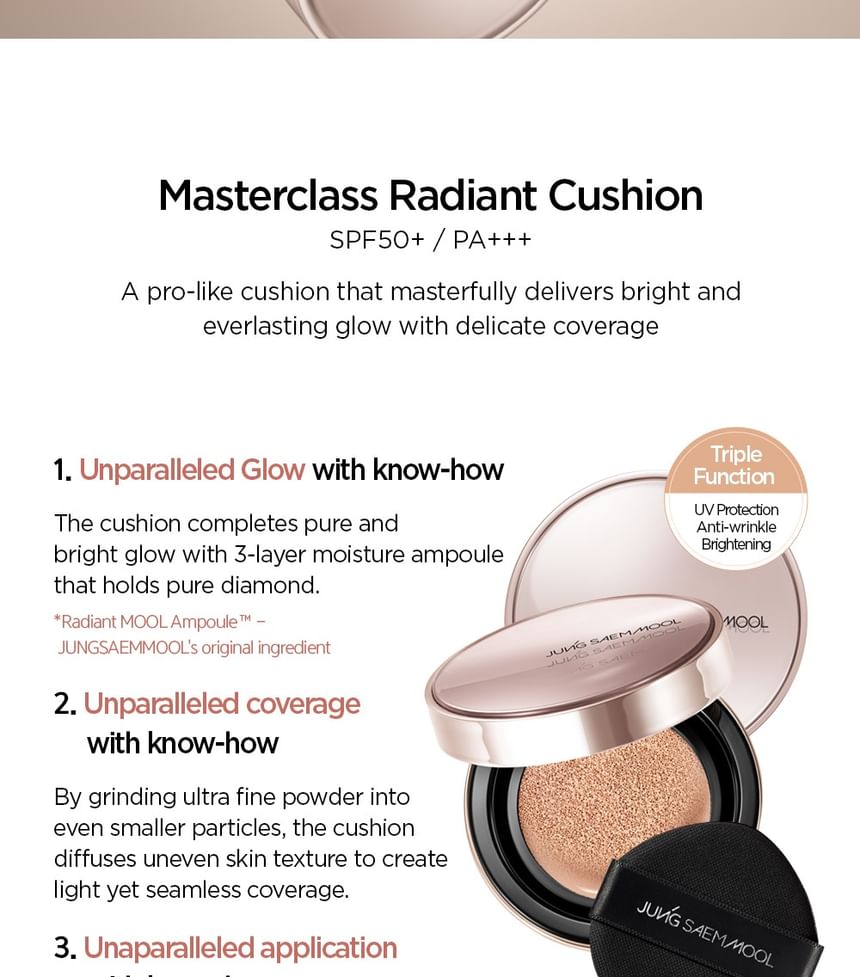 JUNG SAEM MOOL - Masterclass Radiant Cushion Set - 5 kleuren