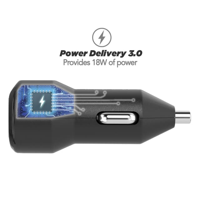 Powervolt dobbel hurtig billader 36 watt USB-C PD3.0