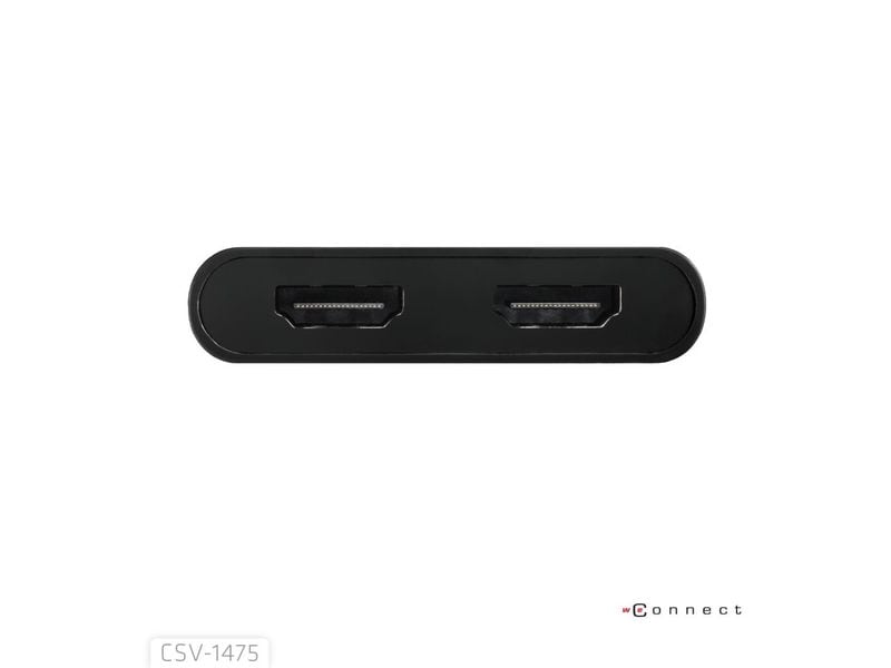 Club 3D Adapter CSV-1475 USB Typ-C (mit USB Typ-A Adapter) auf dualen HDMI (4K60 Hz)