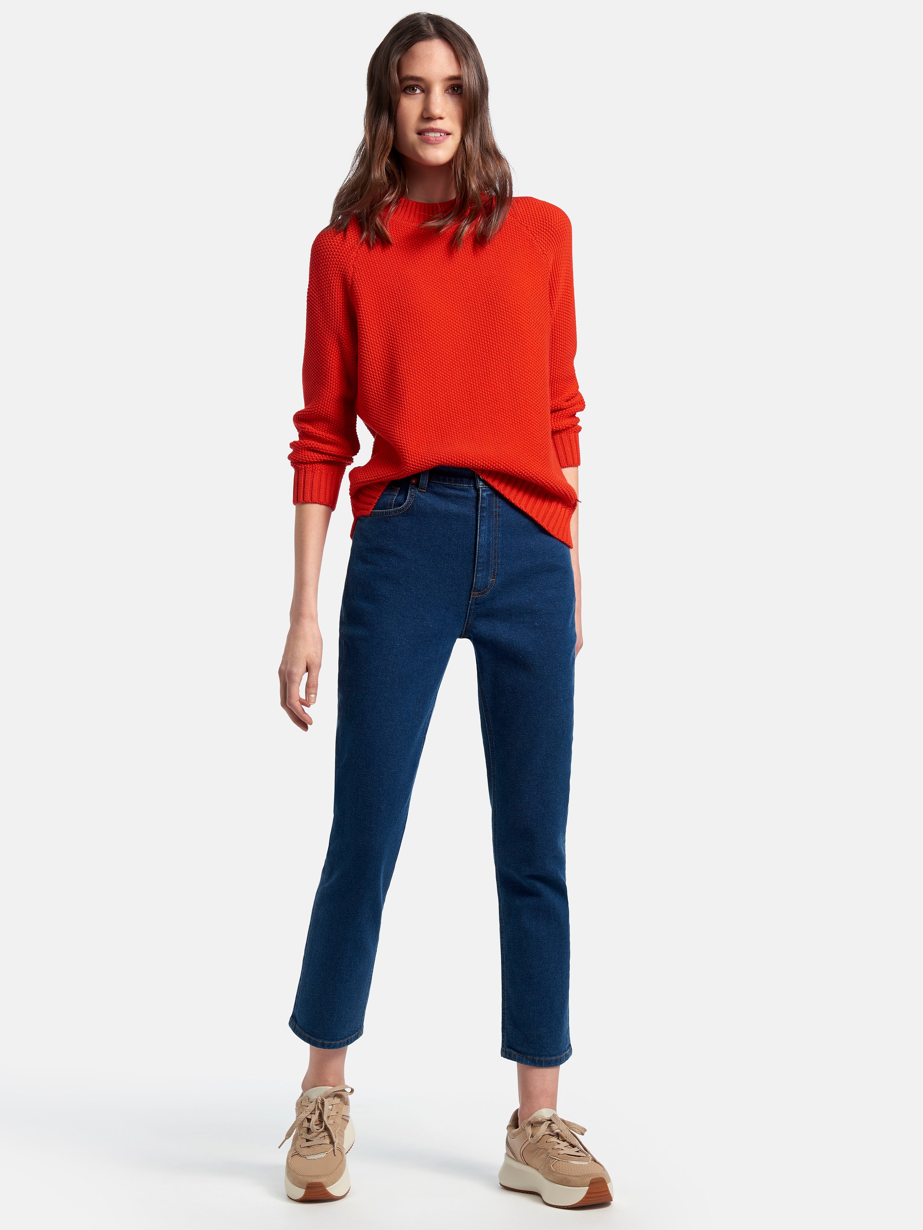 Knöchellange Slim Fit-Jeans