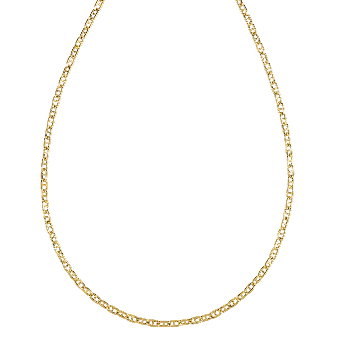 Chaîne or 750 jaune maille marine 50 cm