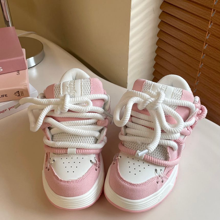 Asterisk - Platformpaneel Mesh Sneakers