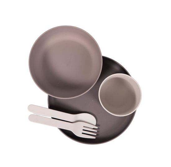 B-Set Vaisselle Bio 5 pièces   Gris        de               Bo Jungle