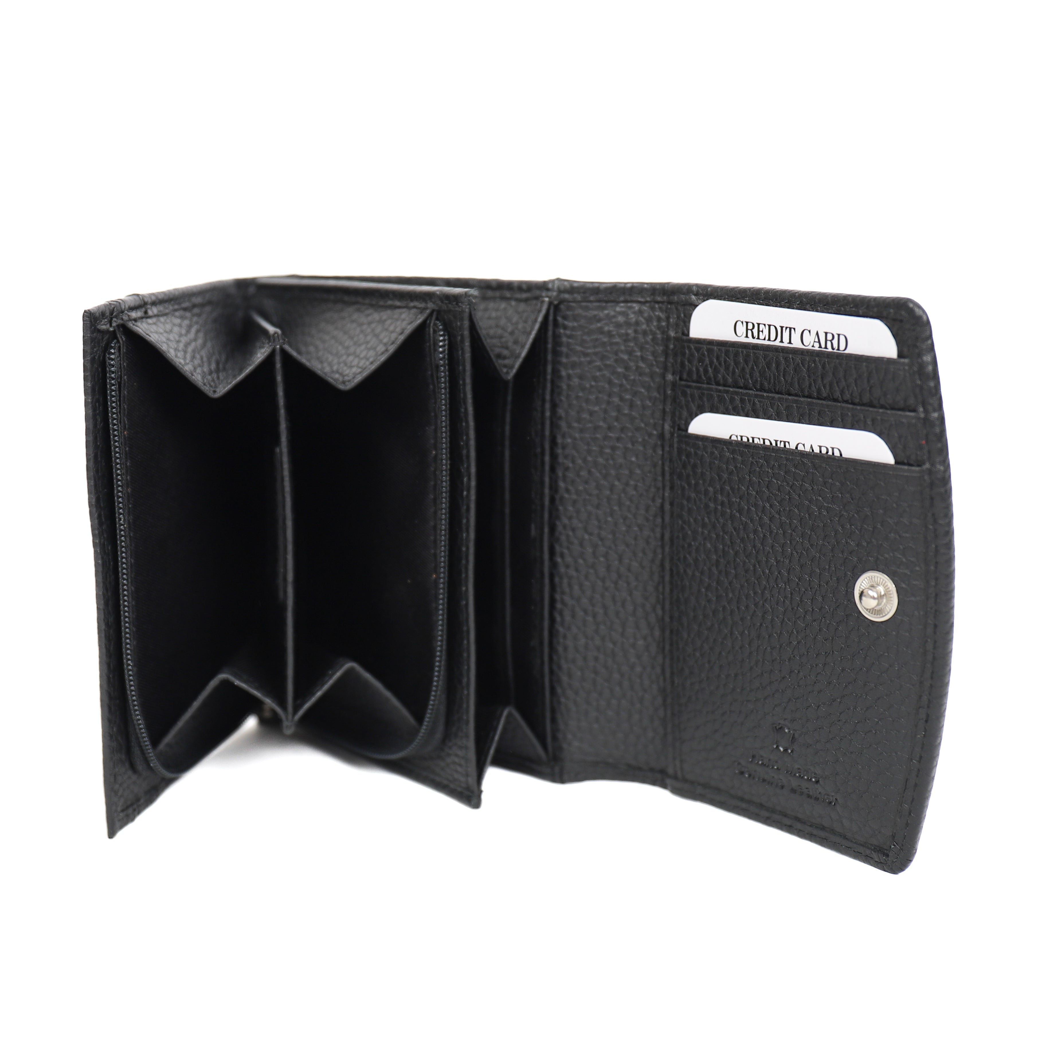 Overslag portemonnee 'Rosy' Black Black