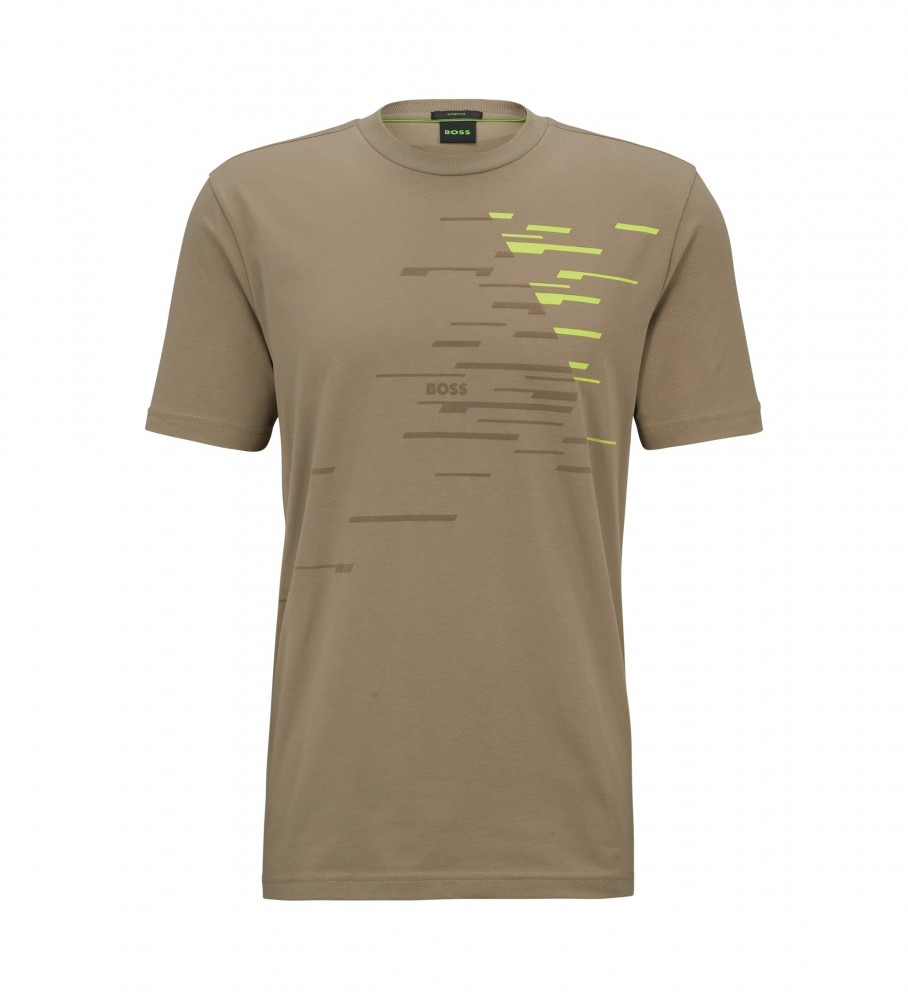 Camiseta BOSS marrom de grife
