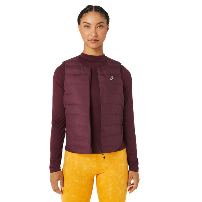Asics Dame Veste Runkoyo Padded Vest Lilla