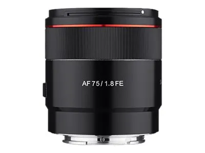 Samyang AF - Telefoto objektiv - 75 mm - f/1.8 FE - Sony E-mount - for Sony Cinema Line; a VLOGCAM; a1; a1 II; a6700; a7 IV; a7C; a7C II; a7CR; a7R V; a9 III