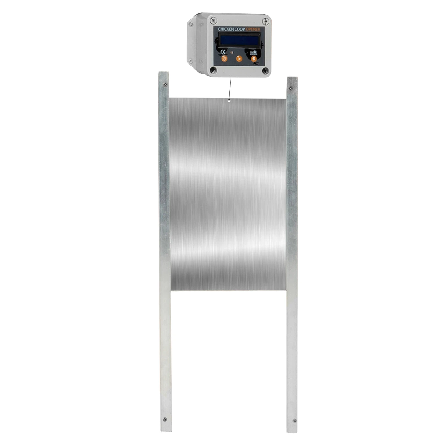 Porte automatique poulailler programmable heure et luminosité extérieure 22x33 CM