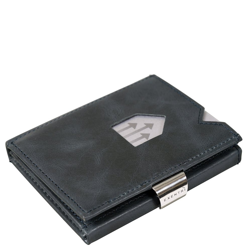 Exentri Leather Wallet RFID blue