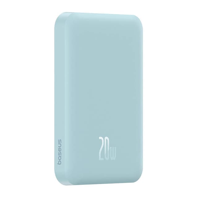 Magnetisk Mini Powerbank Baseus 5000mAh, USB-C 20W (blå)