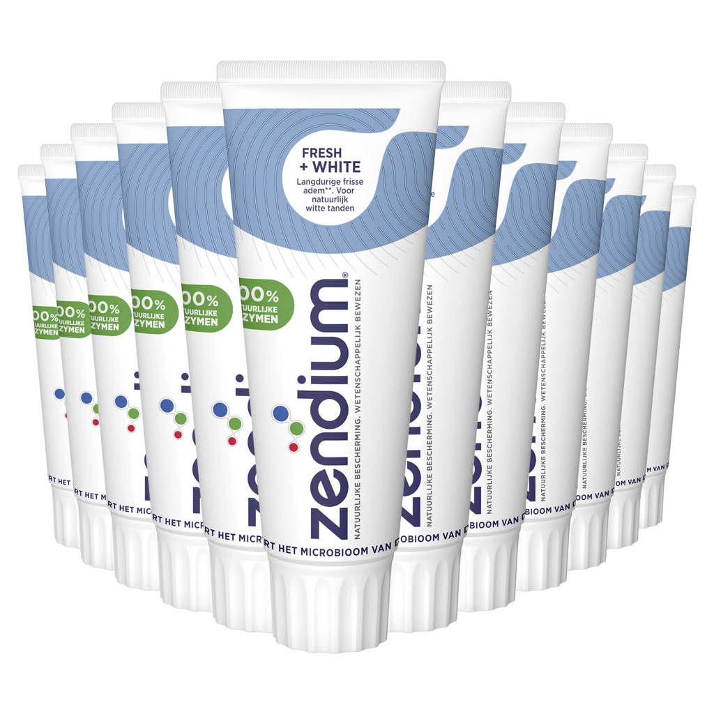 Top tandpasta!Fresh+White tandpasta - 12 x 75 ml