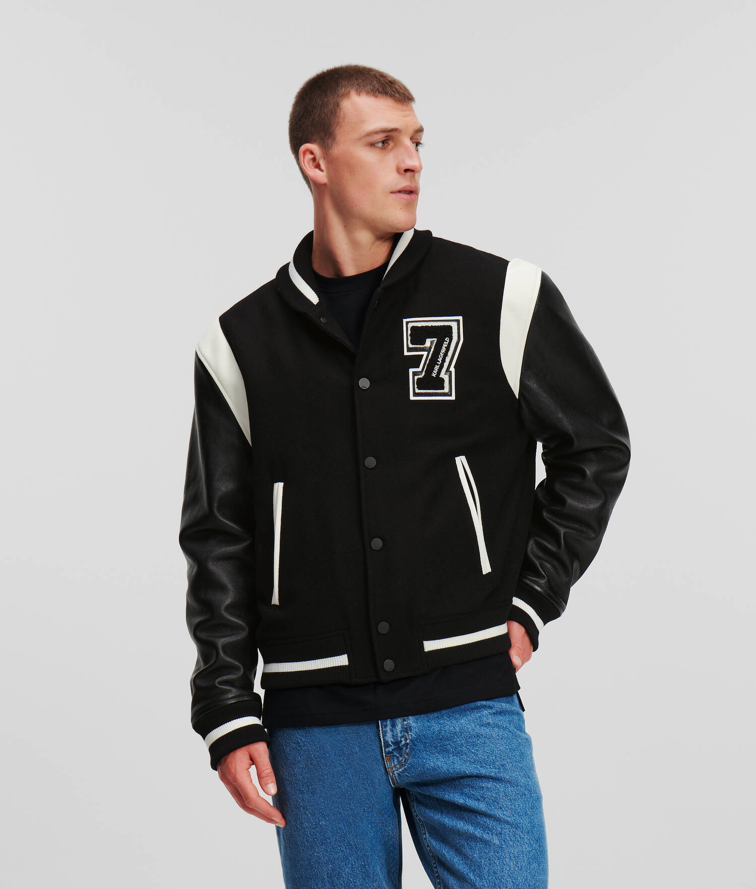 BLOUSON AVIATEUR ESPRIT UNIVERSITAIRE