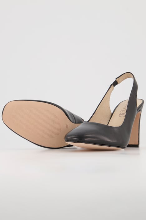 Caprice Leder-Pumps, elastischer Riemen, Komfortweite