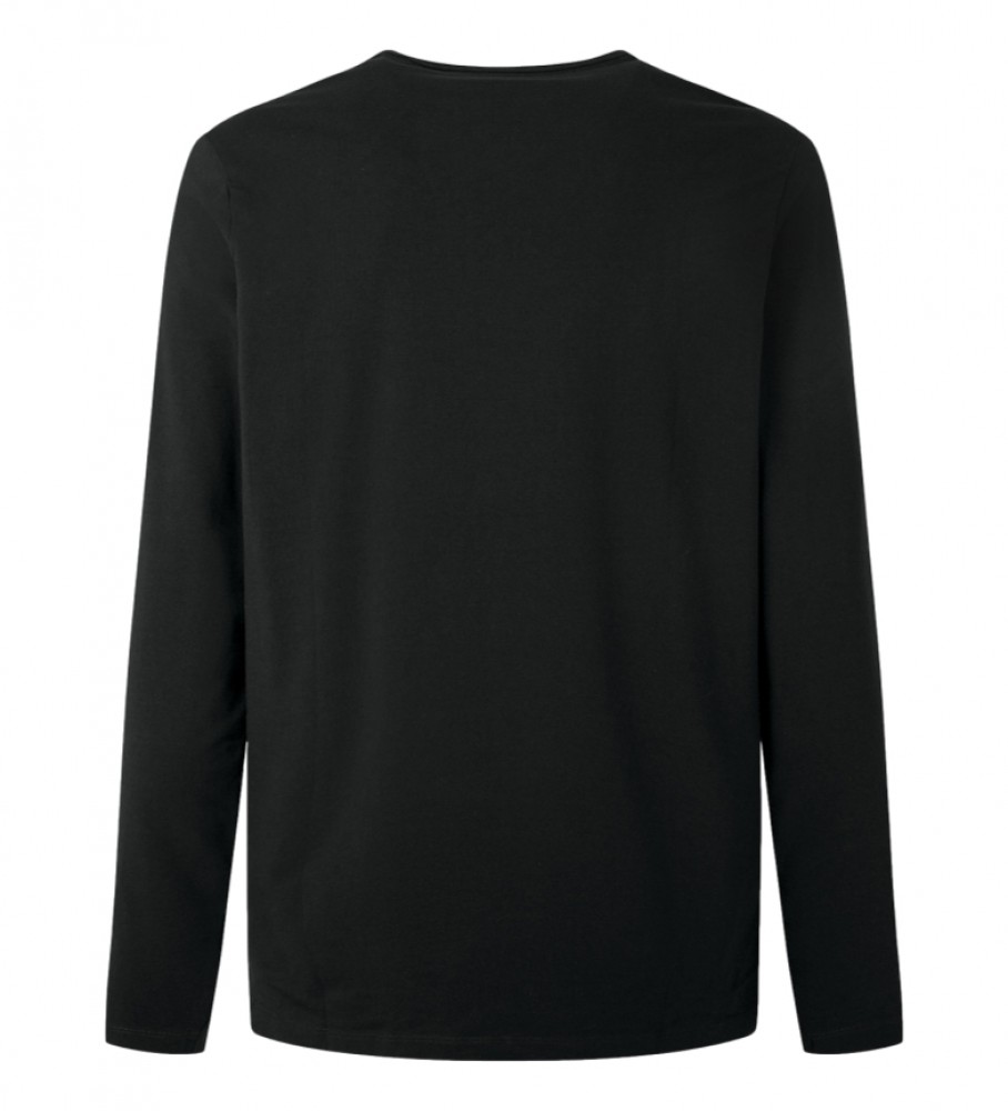 Camiseta Pepe Jeans Original B Sico 2 Longa Preta