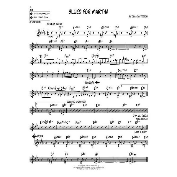 Hal Leonard Jazz-Play-Along Oscar Peterson