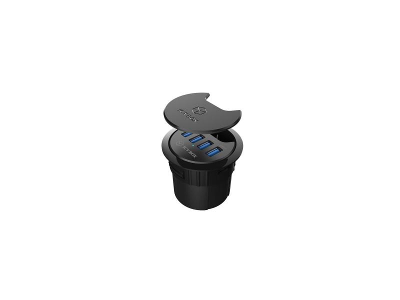 ICY BOX Tisch-Hub IB-HUB1403 USB 3.0 Tisch-Hub mit 4 Ports