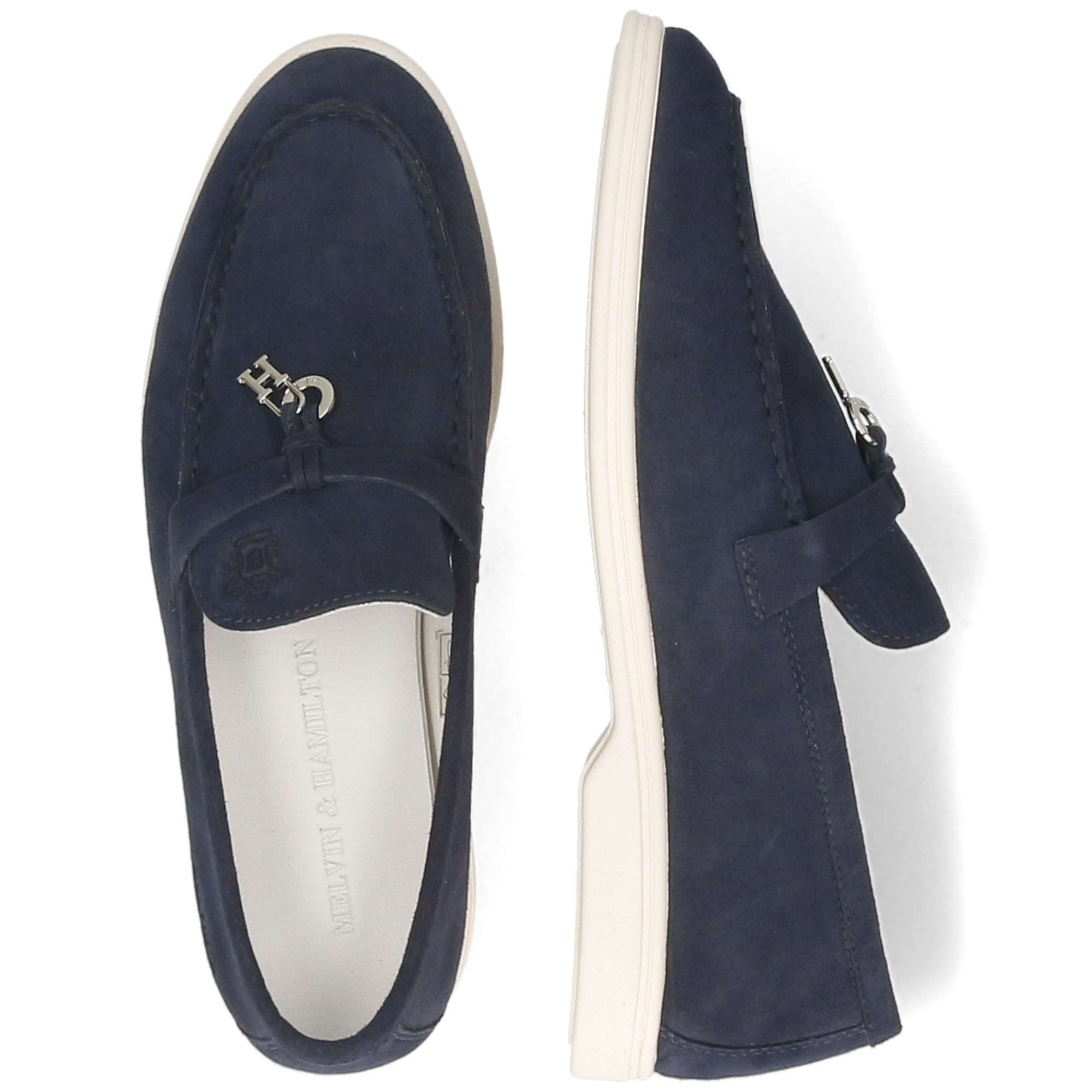 ADLEY 3 - Mocassins à talon plat | Bleu