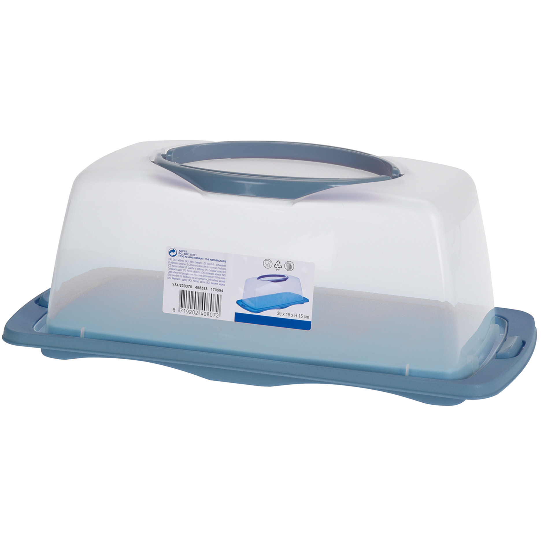 Kuchen-Transportbox - farbig sortiert - 40 cm