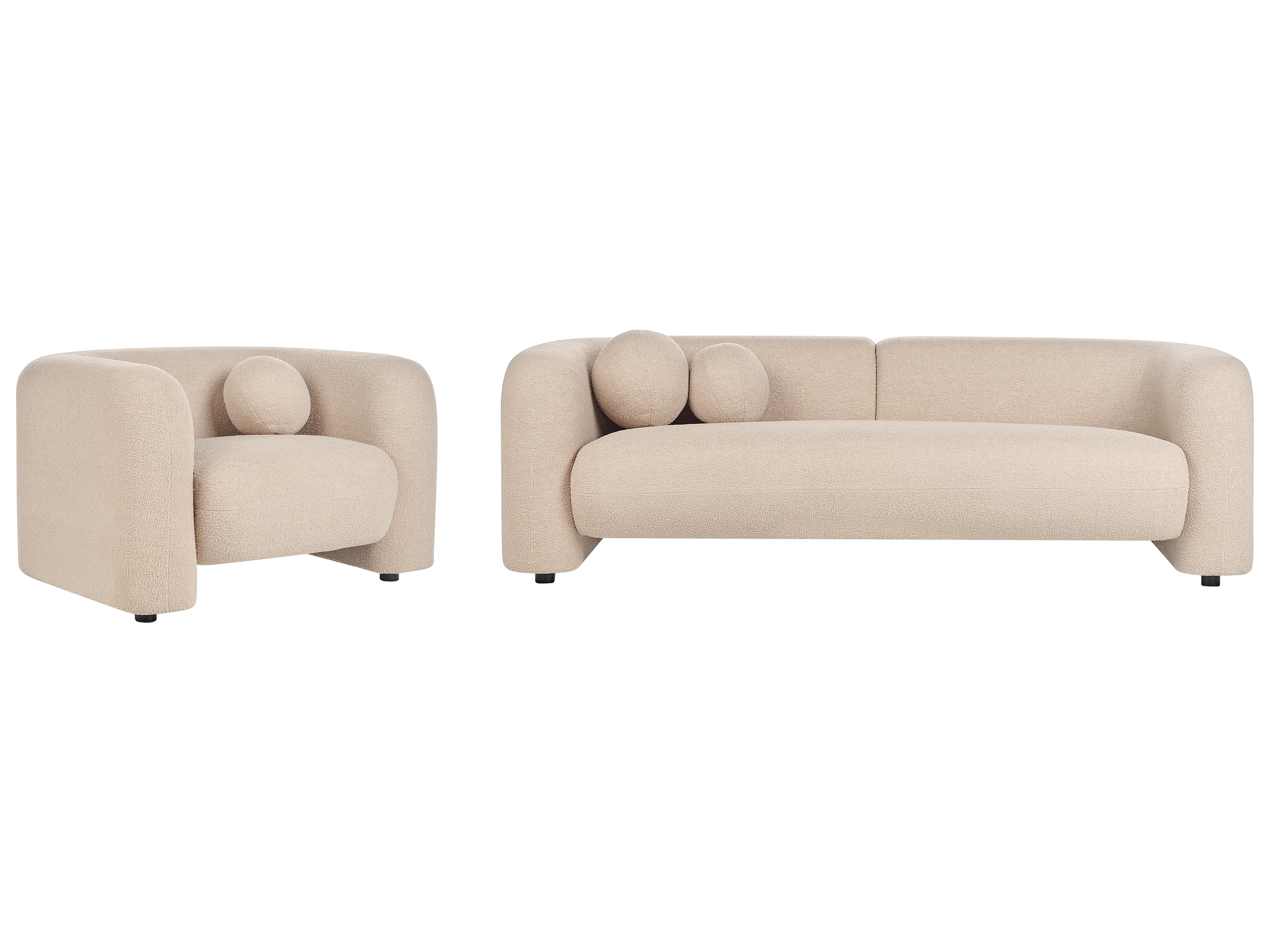 Bankenset 4-zits LEIREN Bouclé Beige