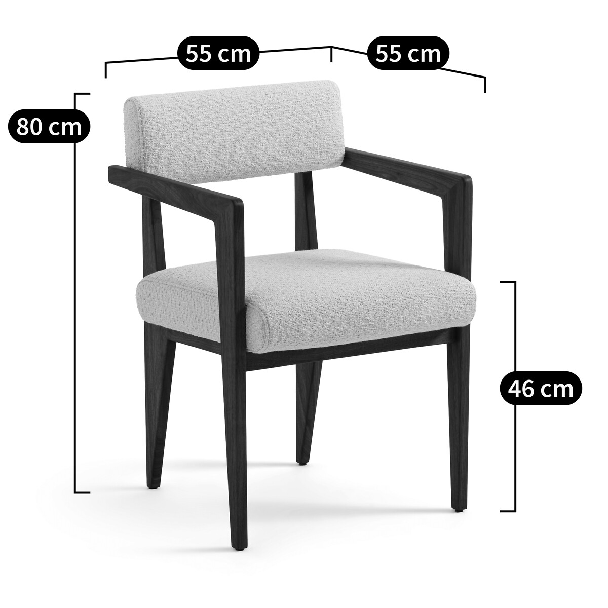 AM.PM<br>Mesa com poltrona em nogueira e bouclette, Izag