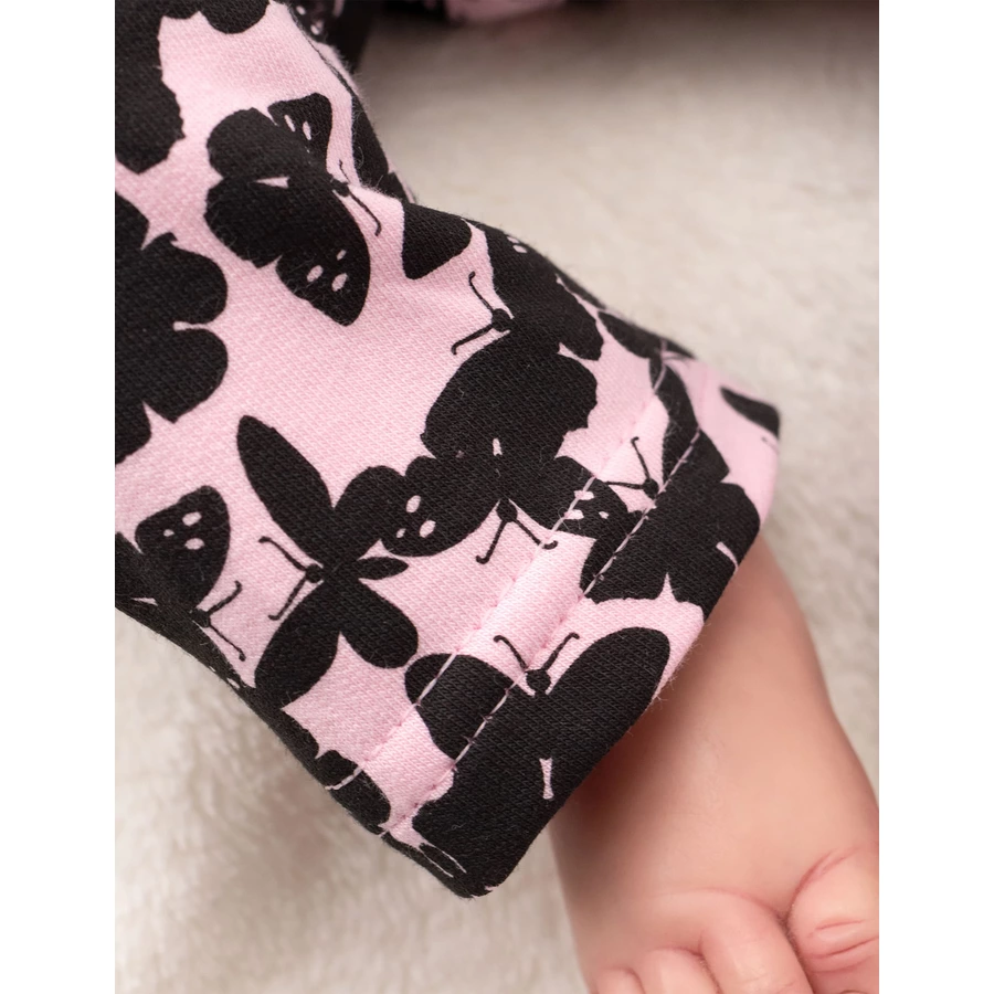 Baby Sweets 3tlg Set Shirt + Hose + Mütze Lieblingsstücke schwarz rosa