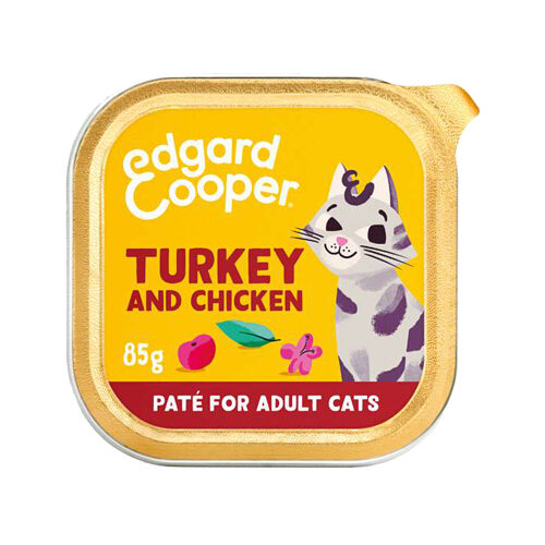 Edgard & Cooper Adult Cat - Vrije Uitloop Kalkoen en Kip - Paté