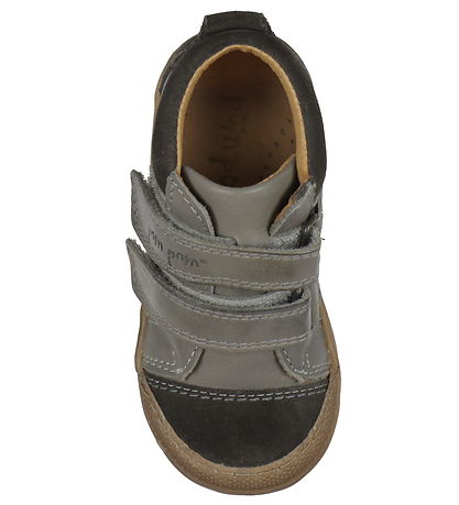 Pom Pom Sko - Sneaker Velcro - Dark Forest