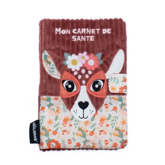 Mélimélos la biche protège carnet de santé   Marron        de               Les Déglingos